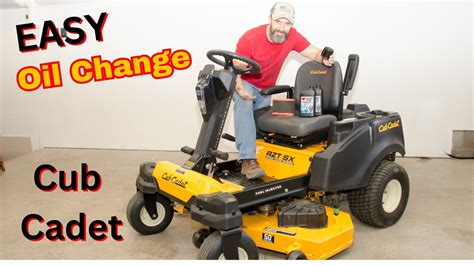 changing oil on cub cadet riding mower|cub cadet oil grade change.